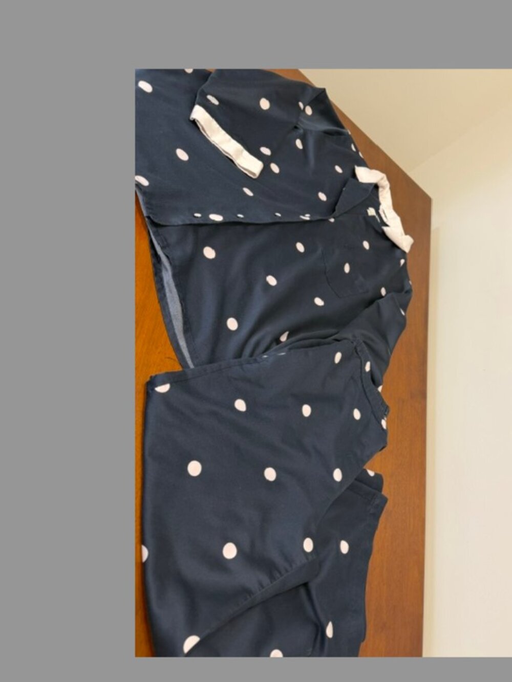 Kate Spade New York Blue White Polka Dot Pajama Set Size XL. - Picture 2 of 16